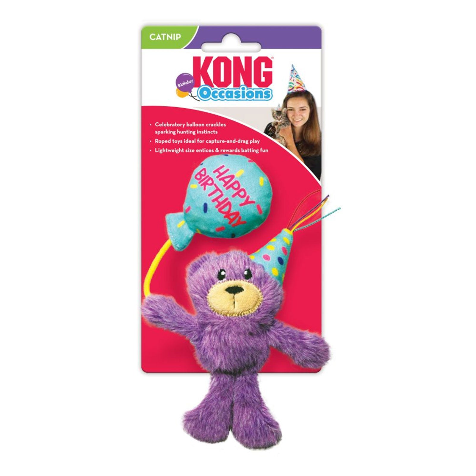 Kong Cat Toy Birthday Teddy