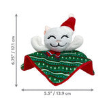 Kong Christmas Holiday Crackles Santa Kitty Cat Toy