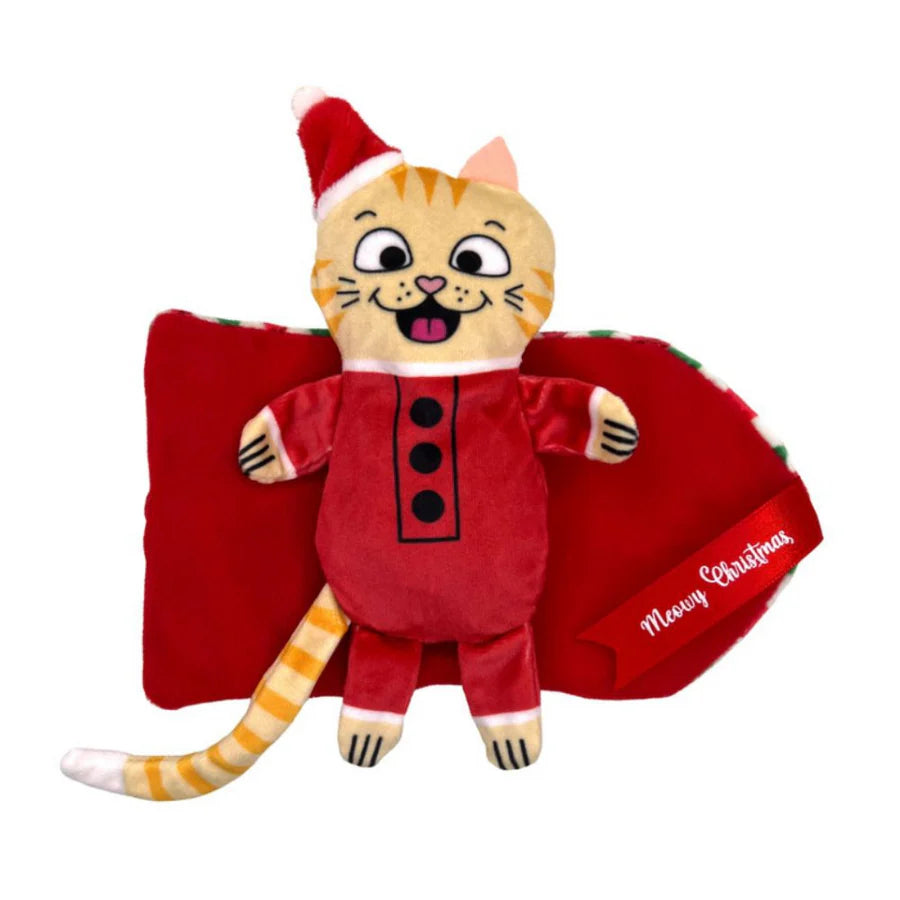 Kong Christmas Holiday Pull-a-partz Present Interactive Cat