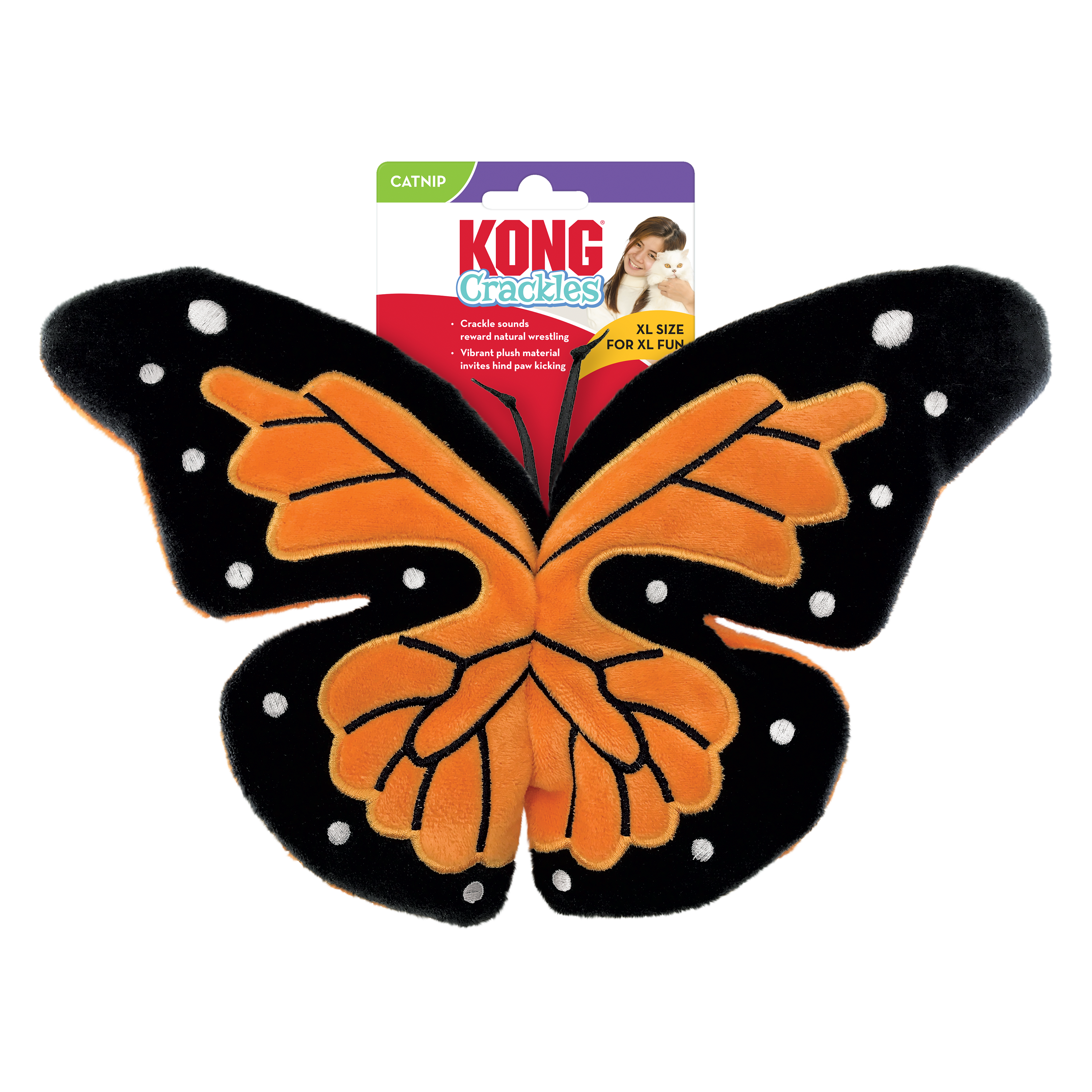 Kong Crackles Flutterz