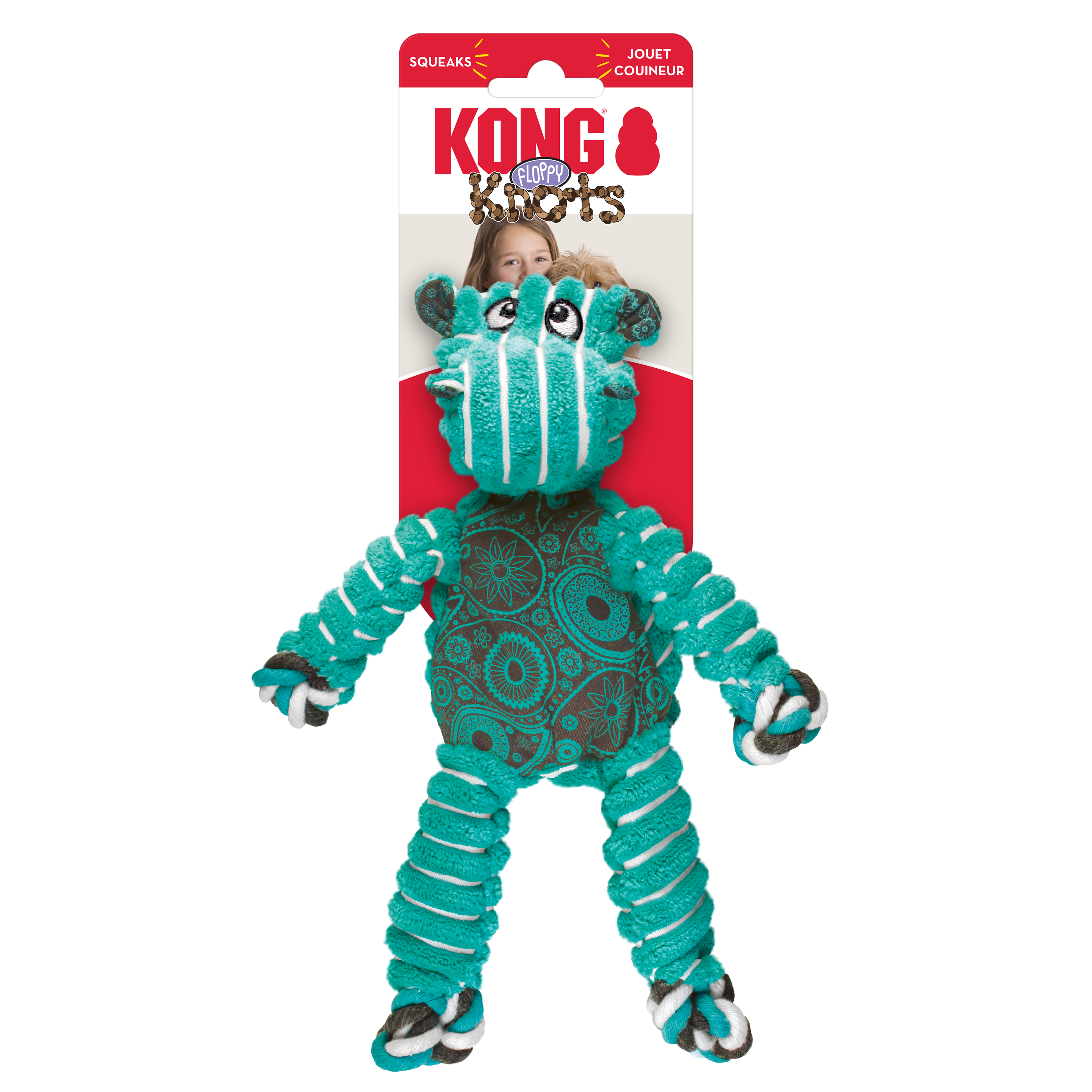 Kong Floppy Knots Hippo Small