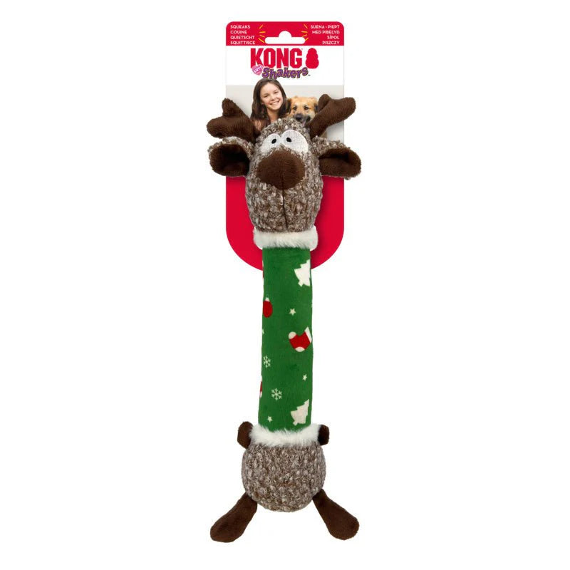 Kong Holiday Shakers Luvs Reindeer Medium