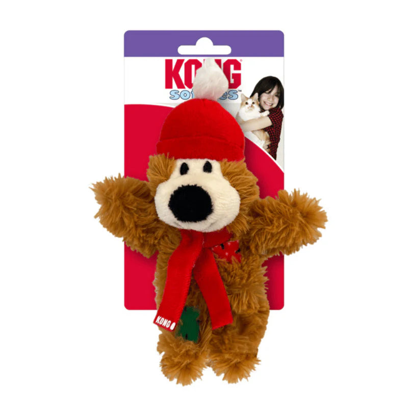 Kong Holiday Softies Bear Assorted