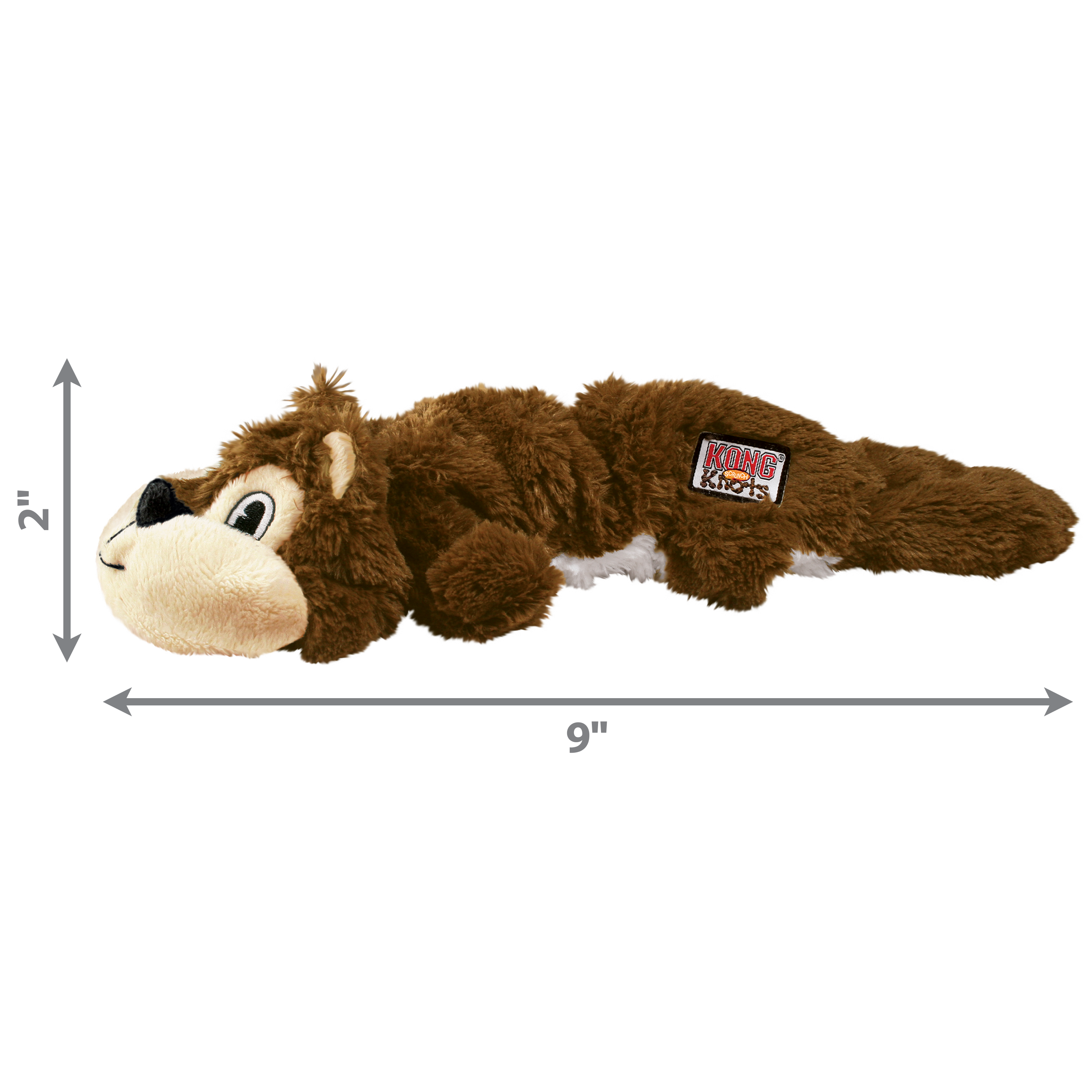 Kong Scrunch Knots Squirrel Large