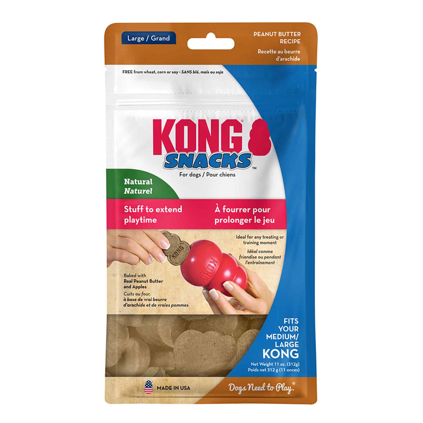 Kong Stuffn Treats Peanut Butter Large