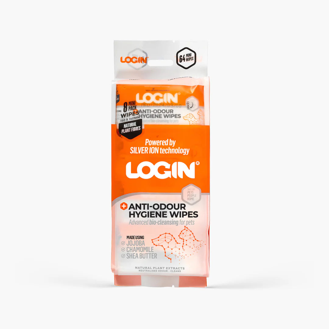 EzyDog LOGIN Pet Wipes 64pc (8x8pk)
