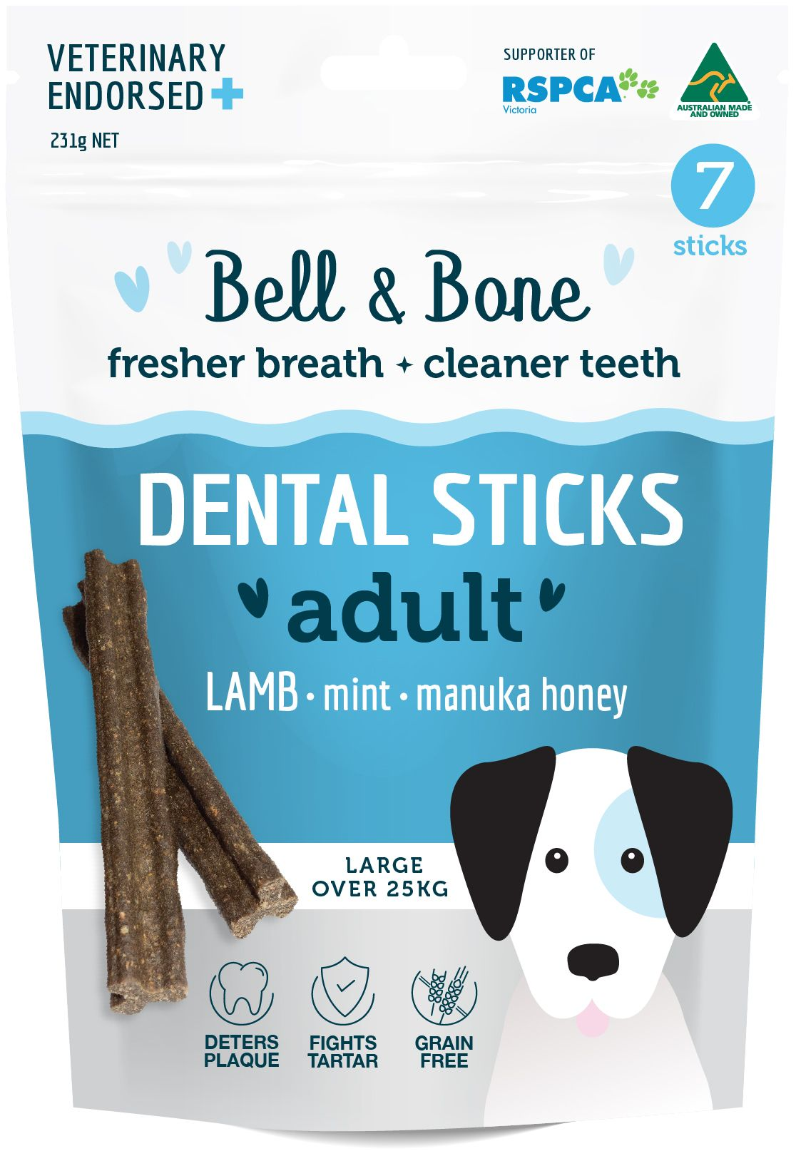 Bell and Bone Dental Sticks Lamb Mint and Manuka Hone