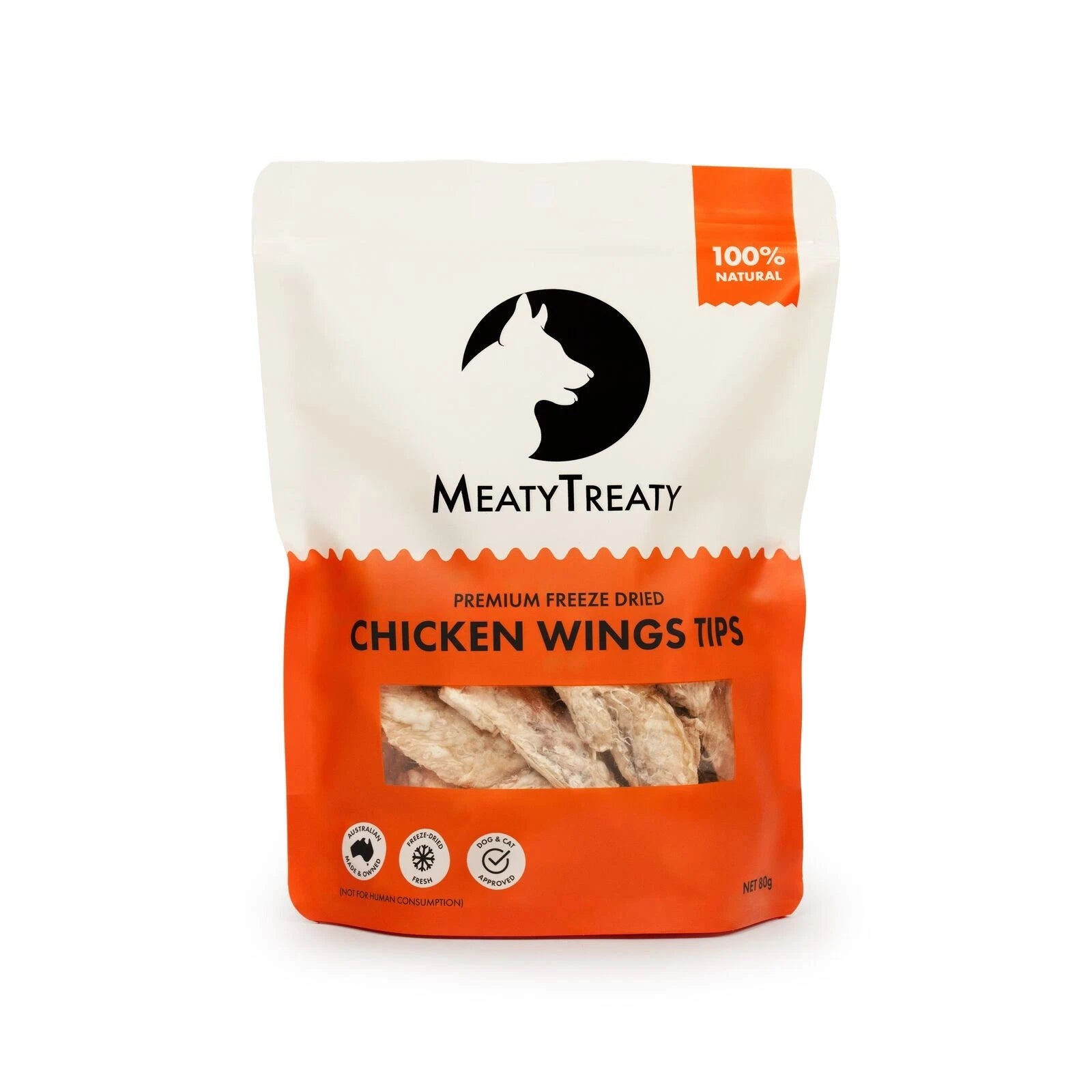Meaty Treaty Freeze-dried Chicken Wings Tips 80g