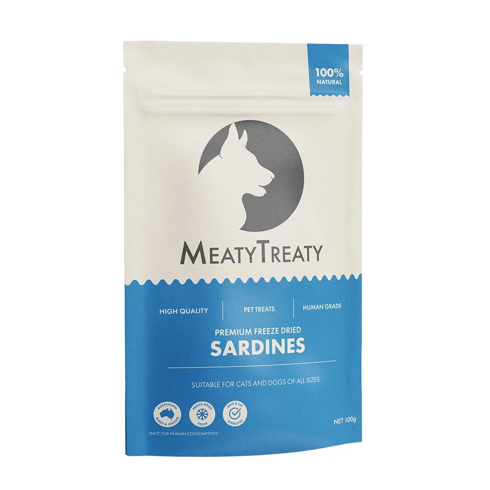 Meaty Treaty Freeze-dried Whole Sardine Dog & Cat 100g