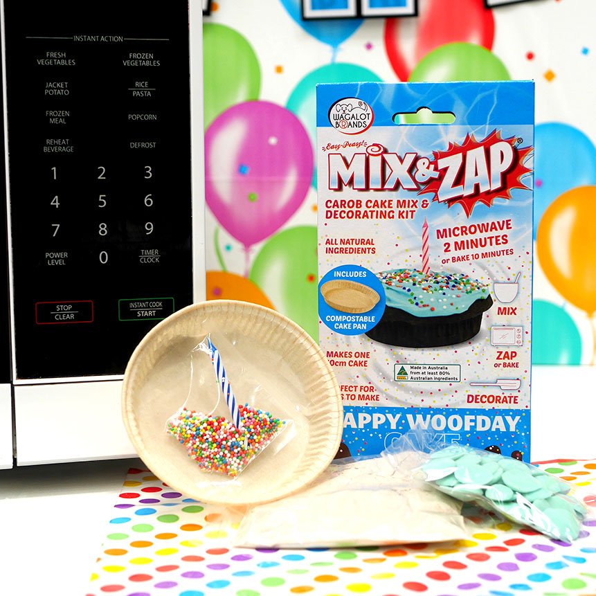 Mix and Zap Happy Woofday Cake Kit