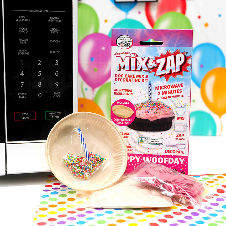 Mix and Zap Happy Woofday Cake Kit