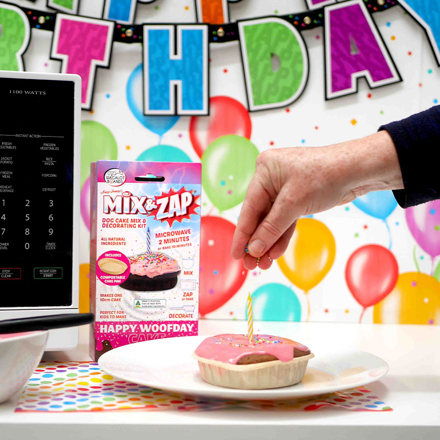 Mix and Zap Happy Woofday Cake Kit