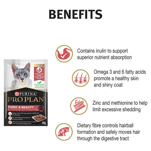 Pro Plan Cat Adult Fussy Beauty 85g