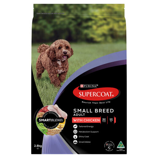 Supercoat Dog Dry Small Breed Chicken 2.8kg