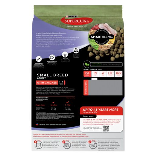 Supercoat Dog Dry Small Breed Chicken 2.8kg