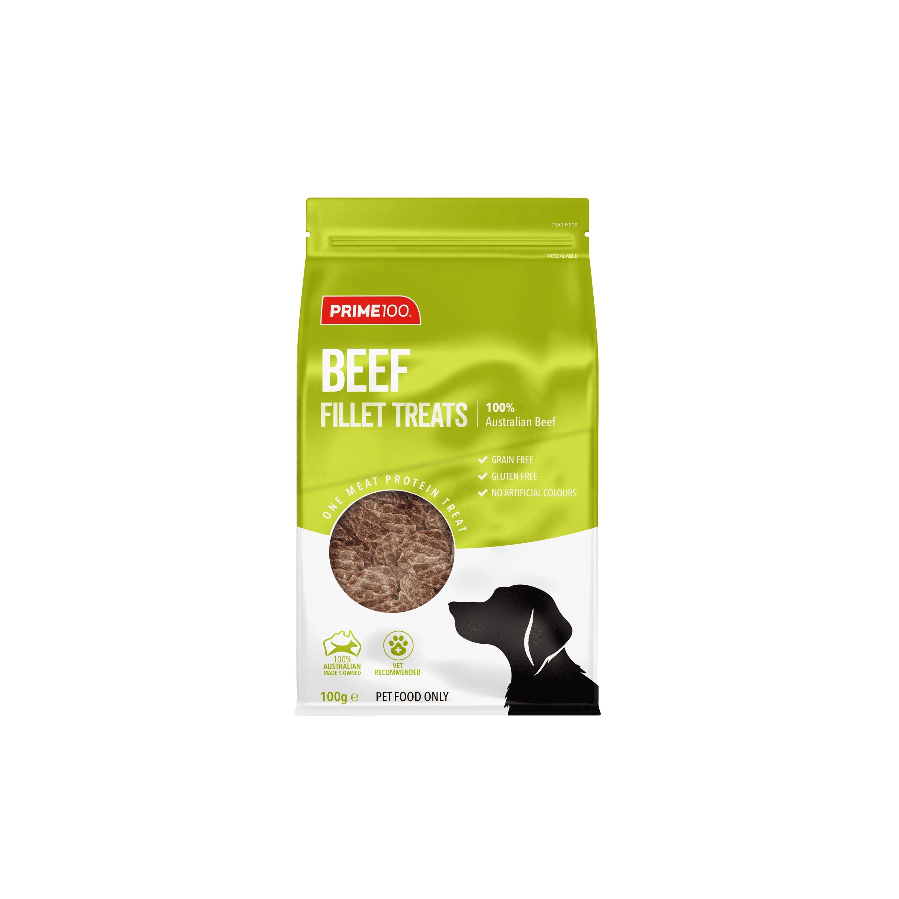 Prime100 SPT Beef Fillets Treat 100g