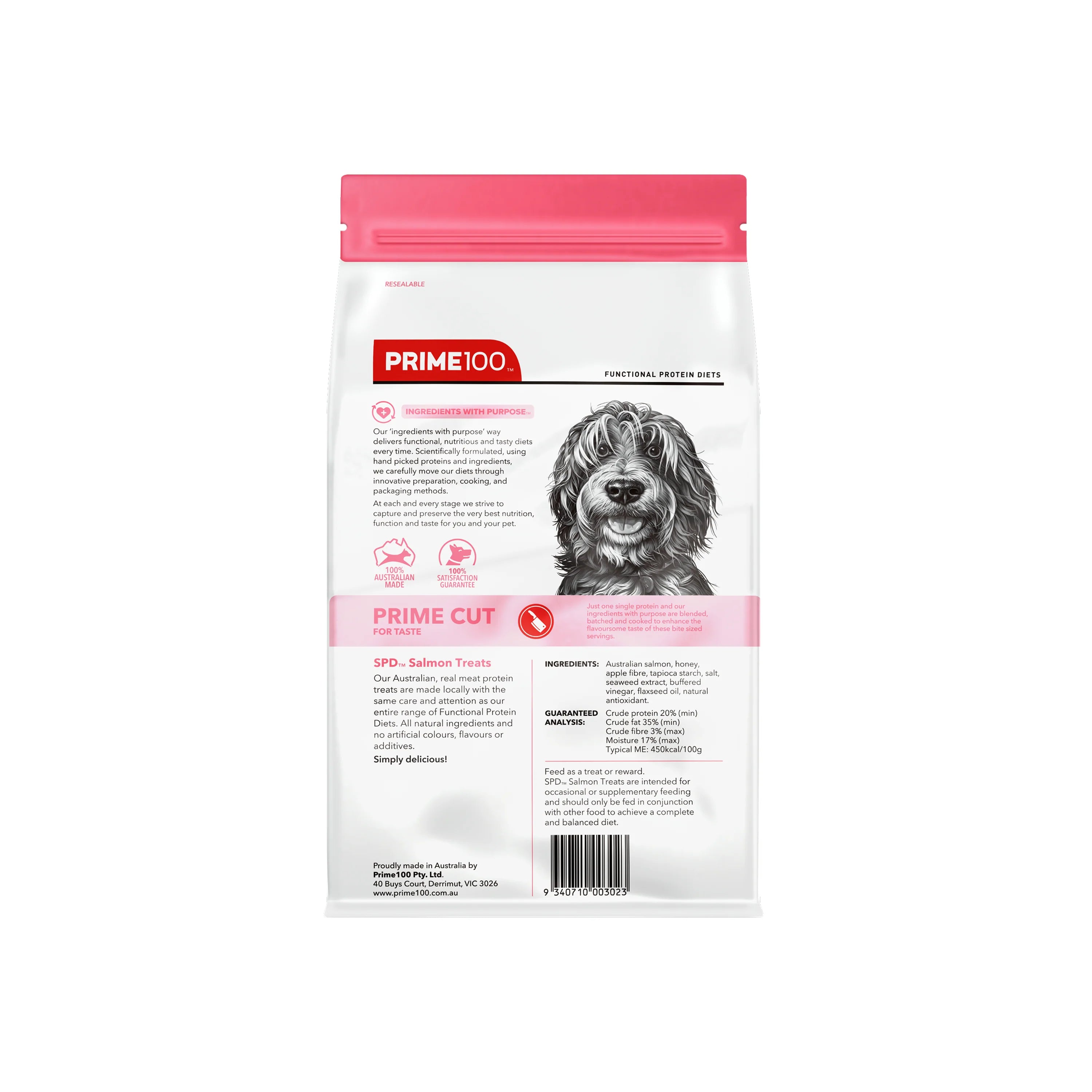 Prime100 SPD Prime Cut Salmon Treat 100g