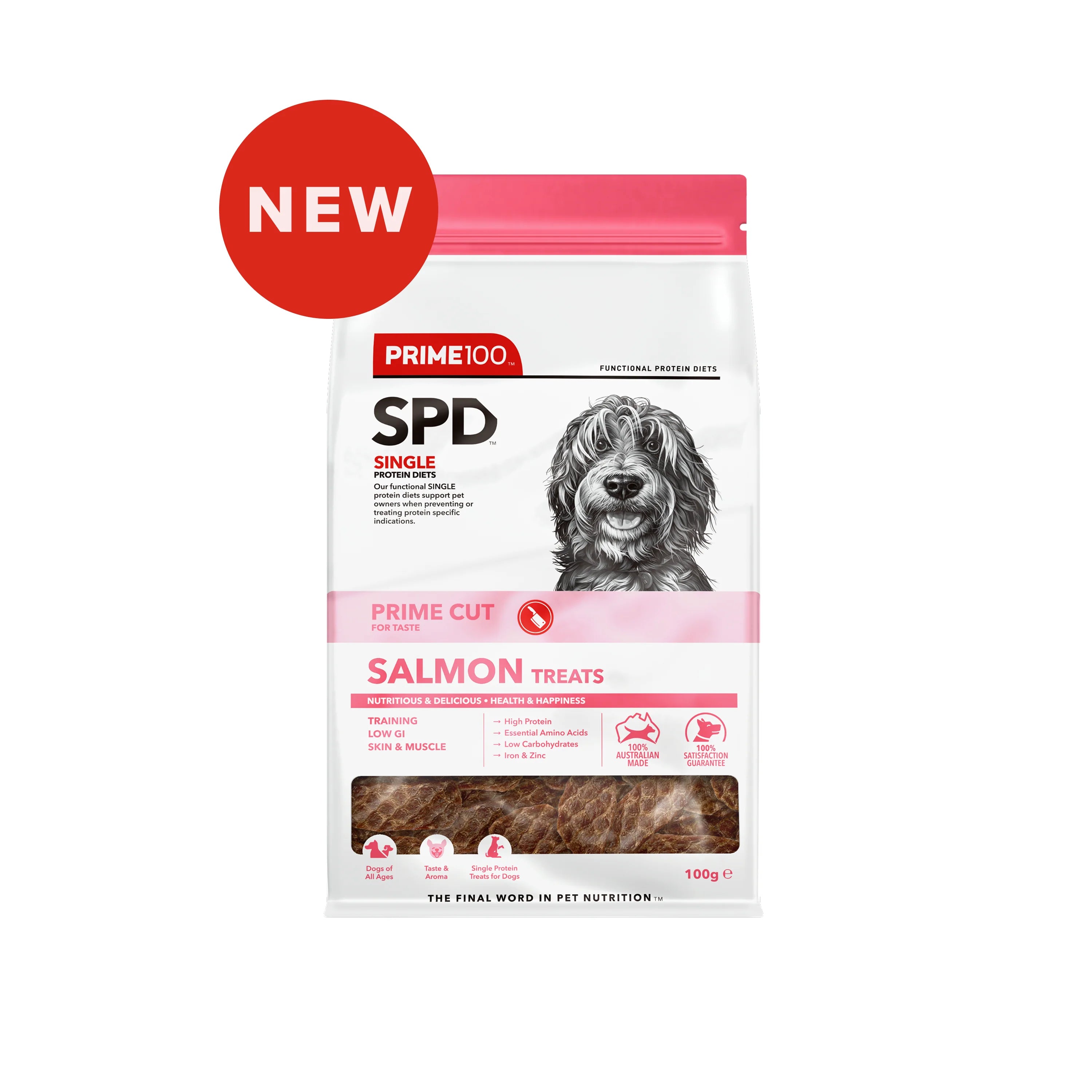 Prime100 SPD Prime Cut Salmon Treat 100g