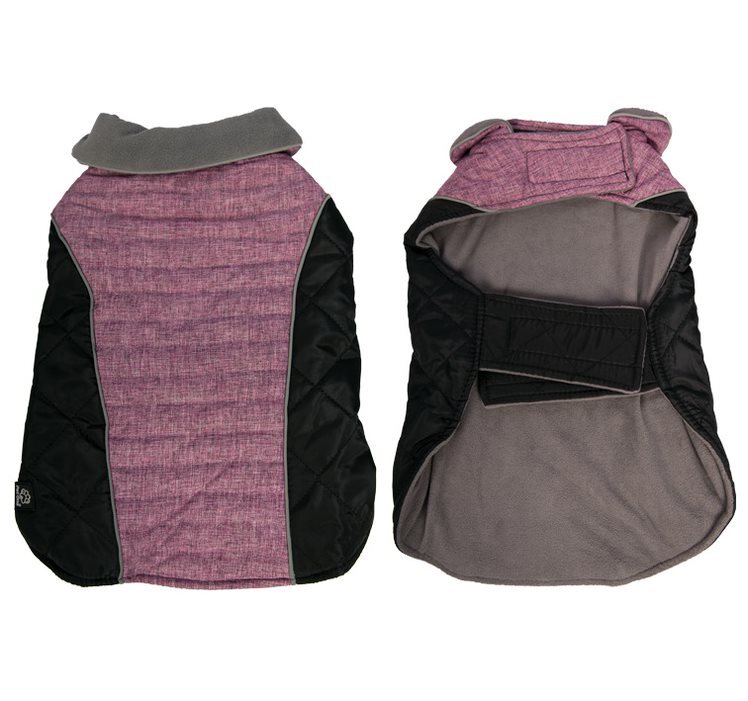 Dog Coat AdventureWalker Windproof Refl Pink Black