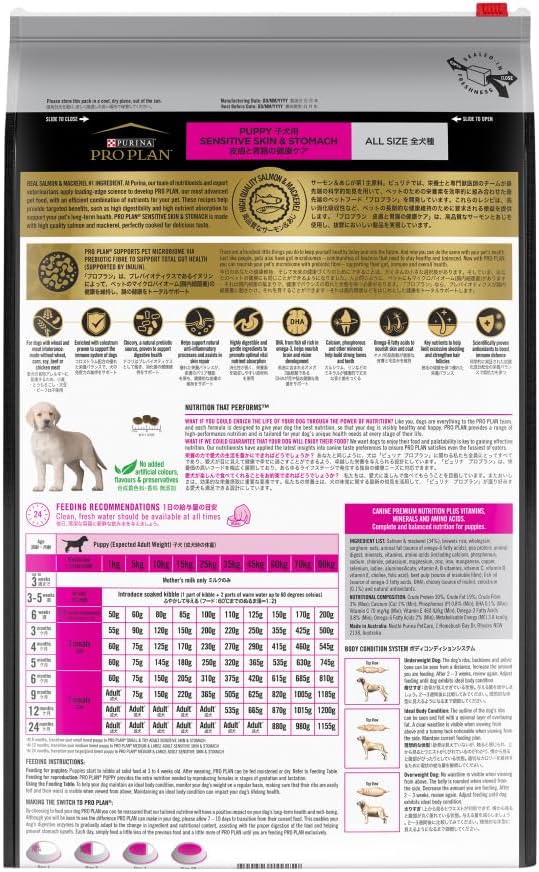Pro Plan Puppy Dry Sensitive Skin and Stomach 12KG
