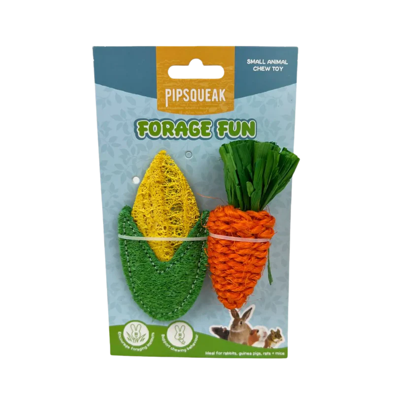 Pipsqueak Chew Loofah Corn & Seagrass Carrot