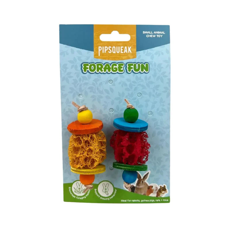 Pipsqueak Chew Loofah Duo
