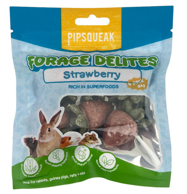 Pipsqueak Forage Delites Strawberries 6 Pack
