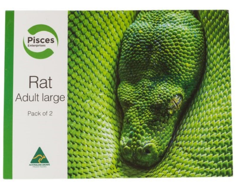 Pisces Reptile Food Rats Adult Large 2pk