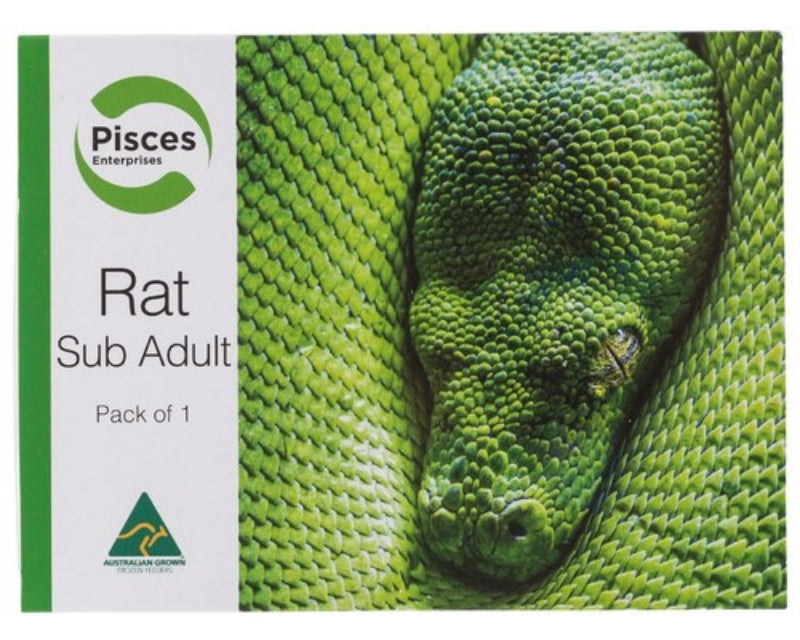 Pisces Reptile Food Rats Sub Adult 1pk