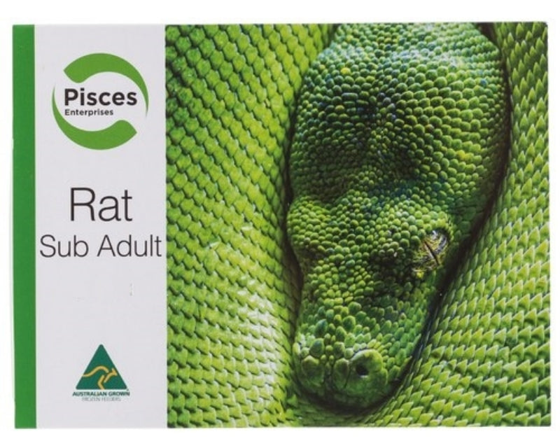 Pisces Reptile Food Rats Sub Adult 5pk