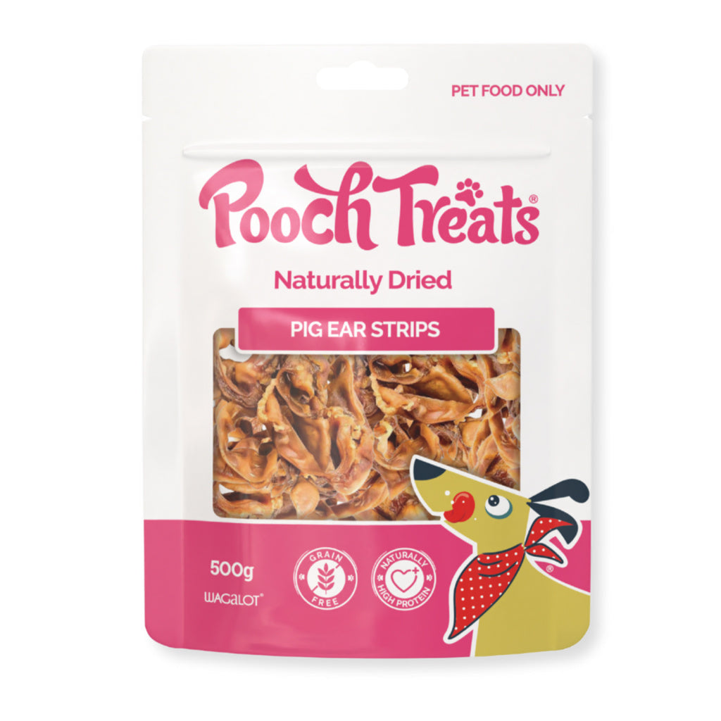 Pooch Treats Pig Ear Strips 500g