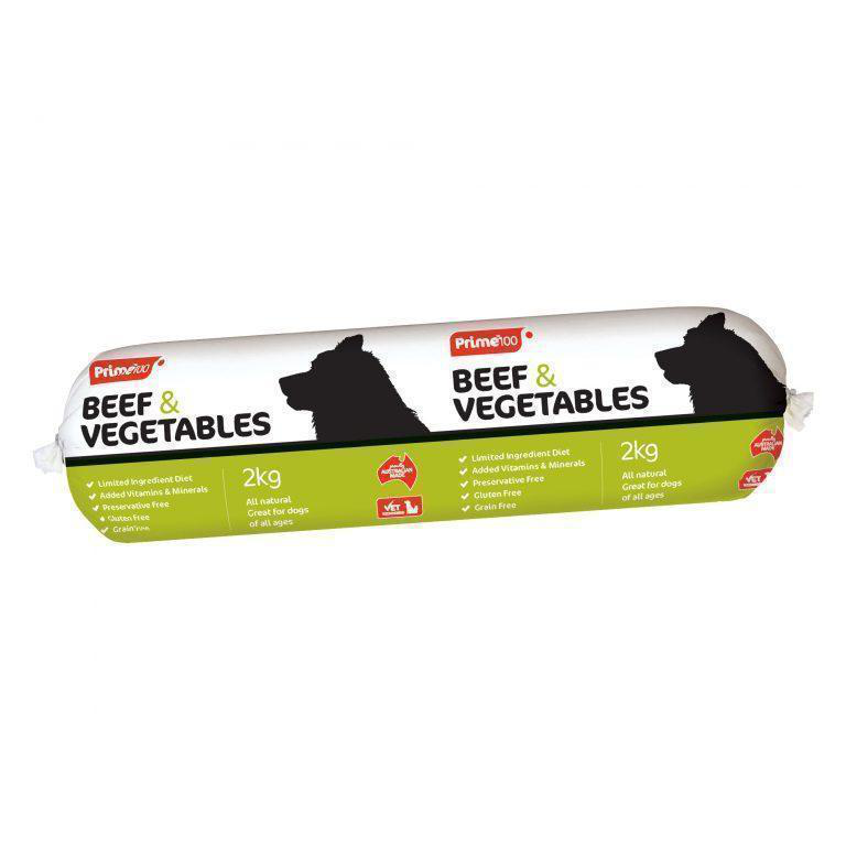 Prime 100 Beef and Vegetable Cooked Roll 3kg