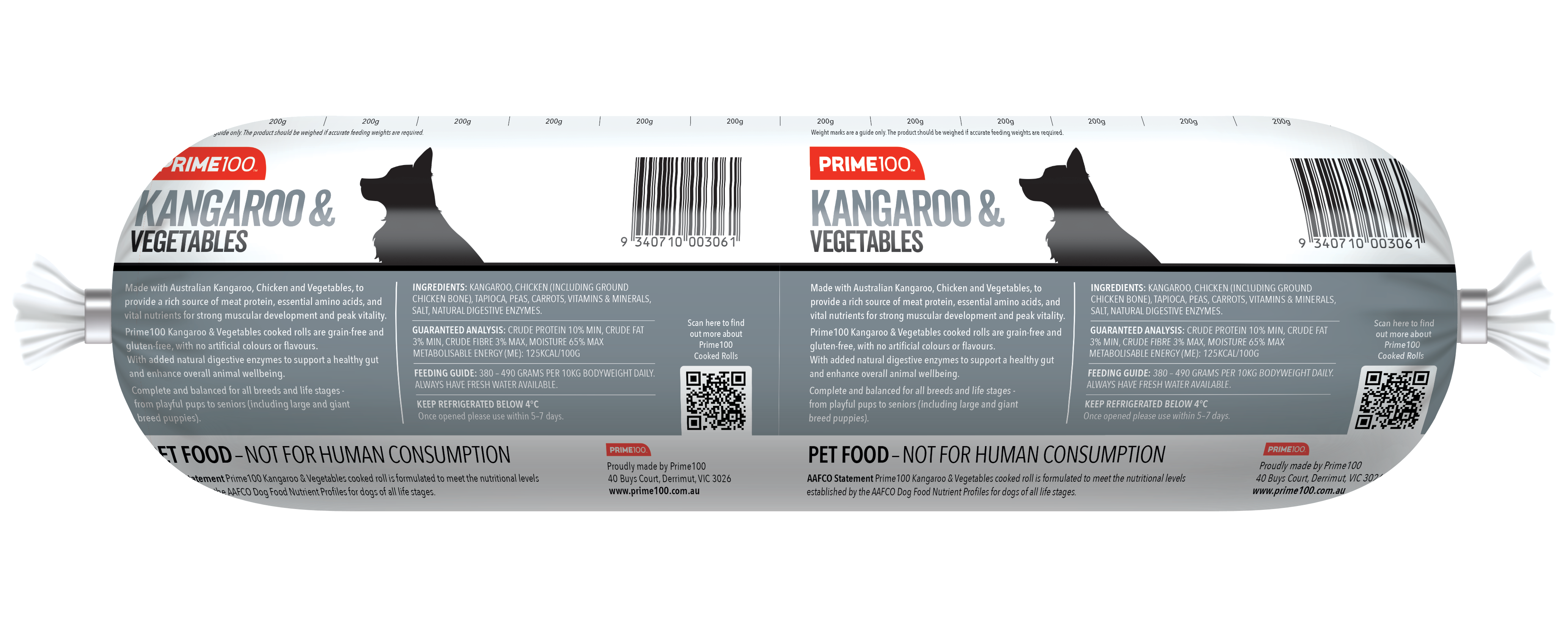 Prime100 SPD Kangaroo & Vegetables Roll