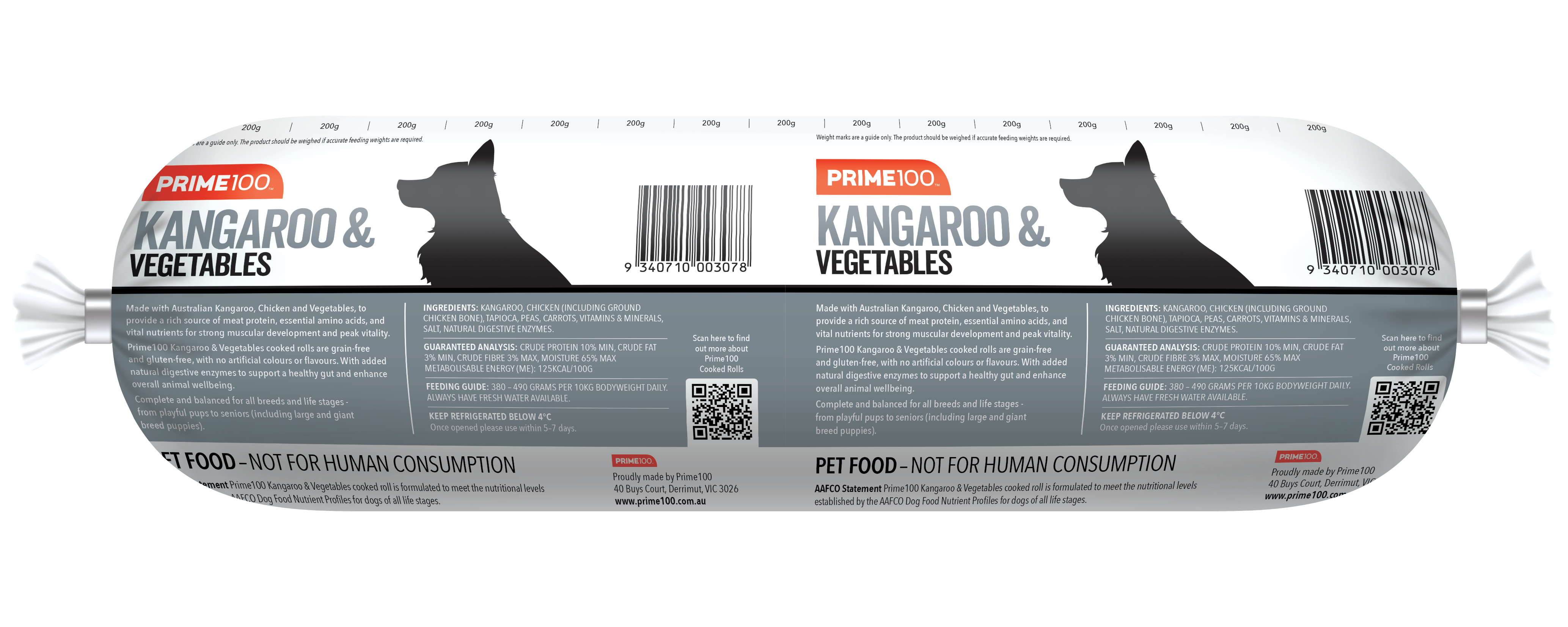 Prime100 SPD Kangaroo & Vegetables Roll