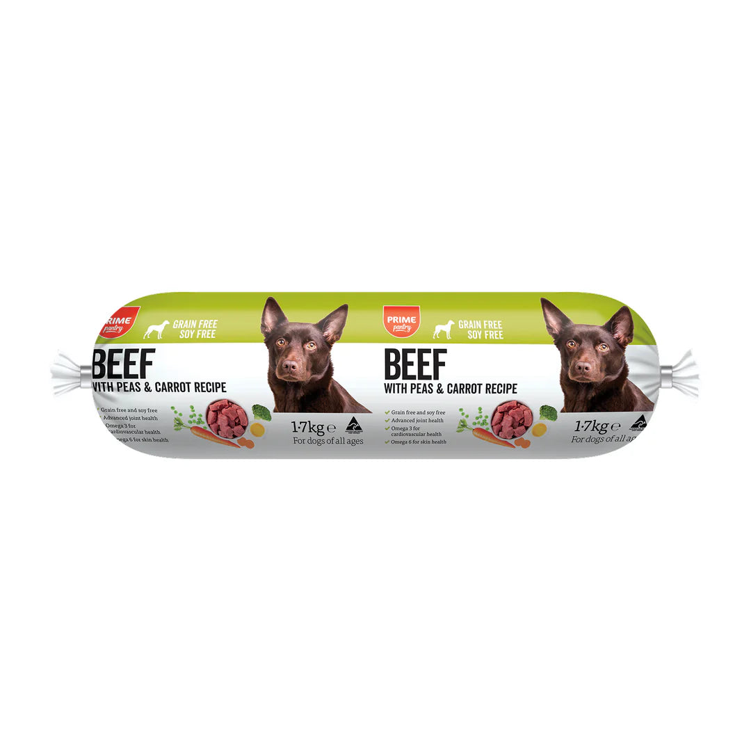 Prime100 Prime Pantry Beef with Peas & Carrot Recipe Cooked Roll 1.7kg