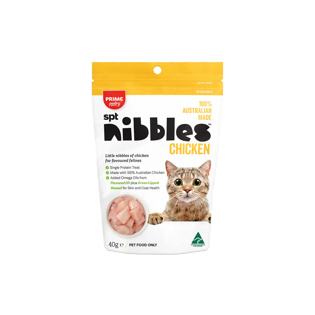 Prime100 Prime Pantry Nibbles Chicken Cat Treat 40g