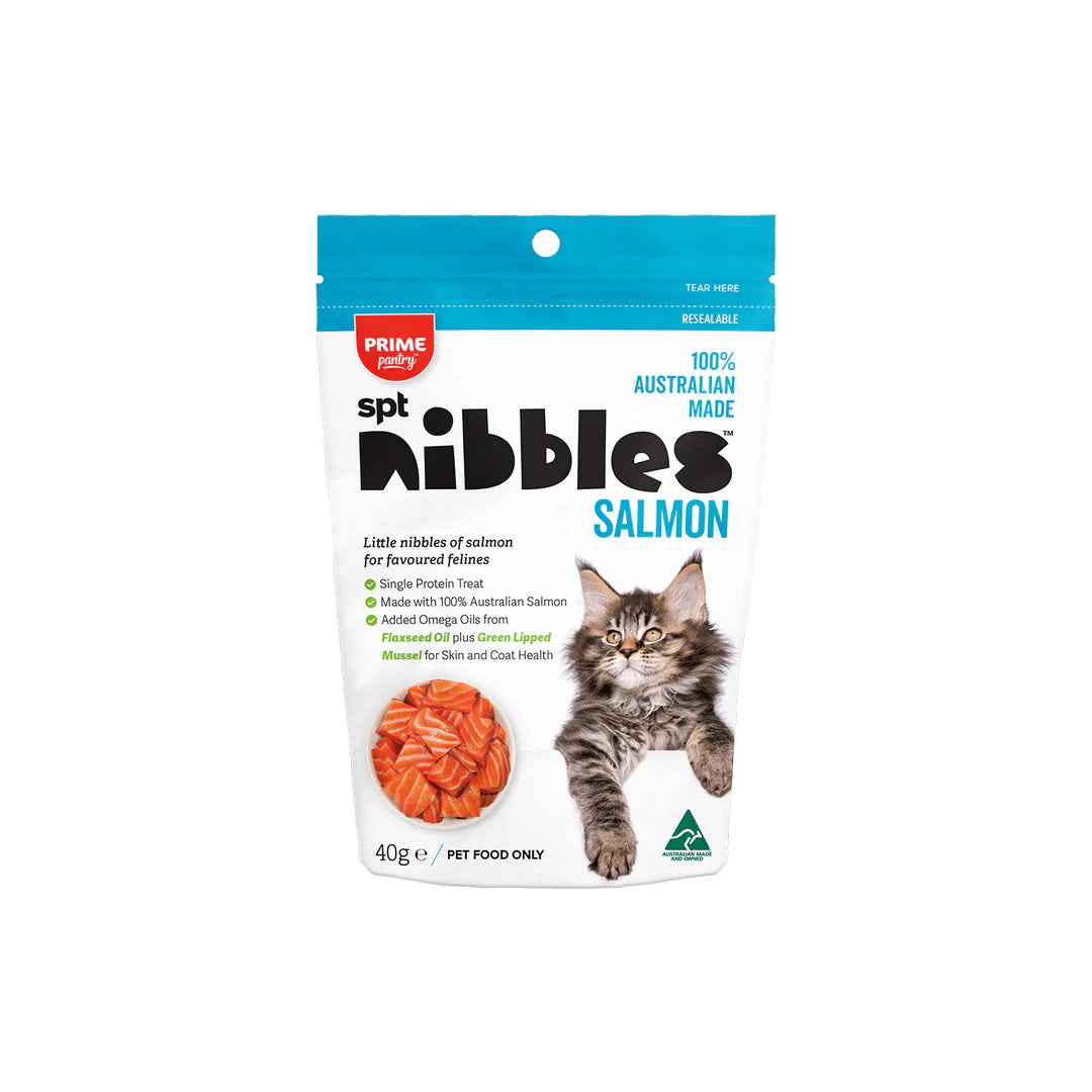 Prime Pantry Nibbles Salmon Cat Treat 40g