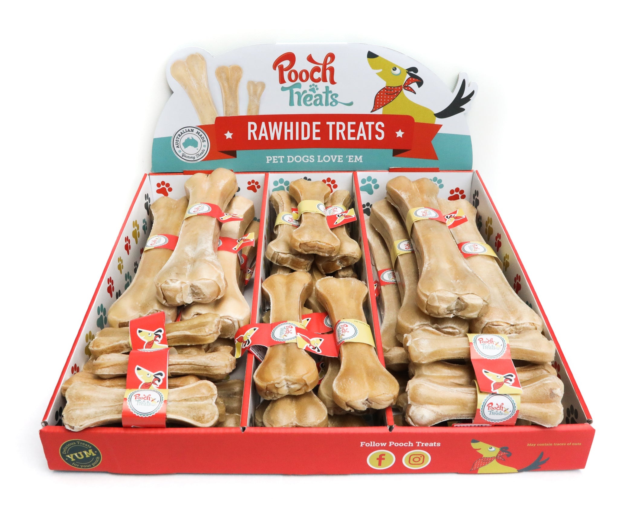 Pooch Treats Pressed Rawhide Bone