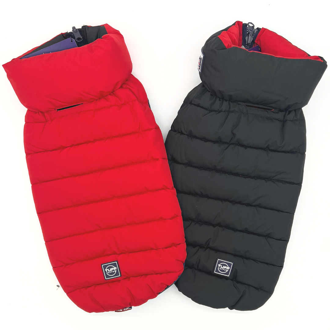 Jacket Puffer Reversible Red & Black
