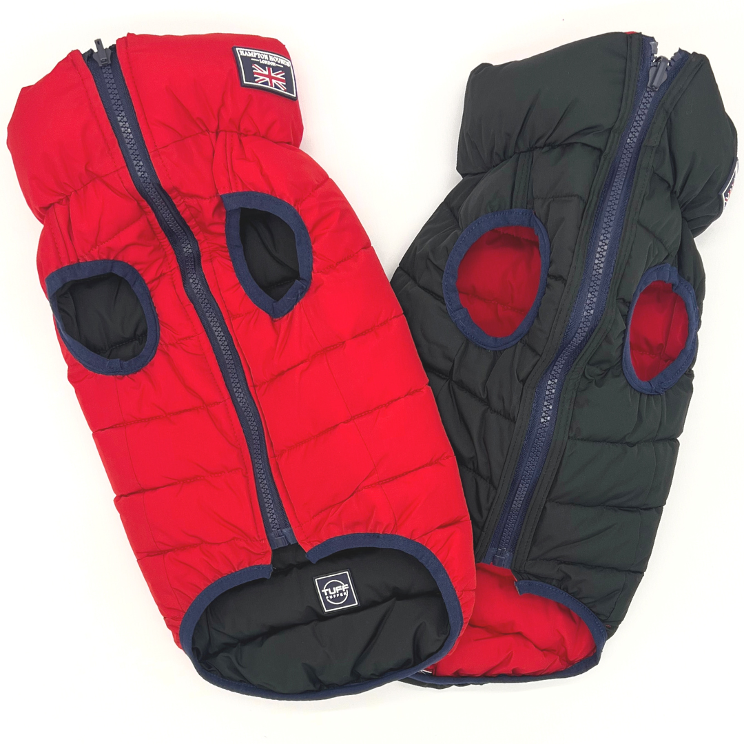 Jacket Puffer Reversible Red & Black