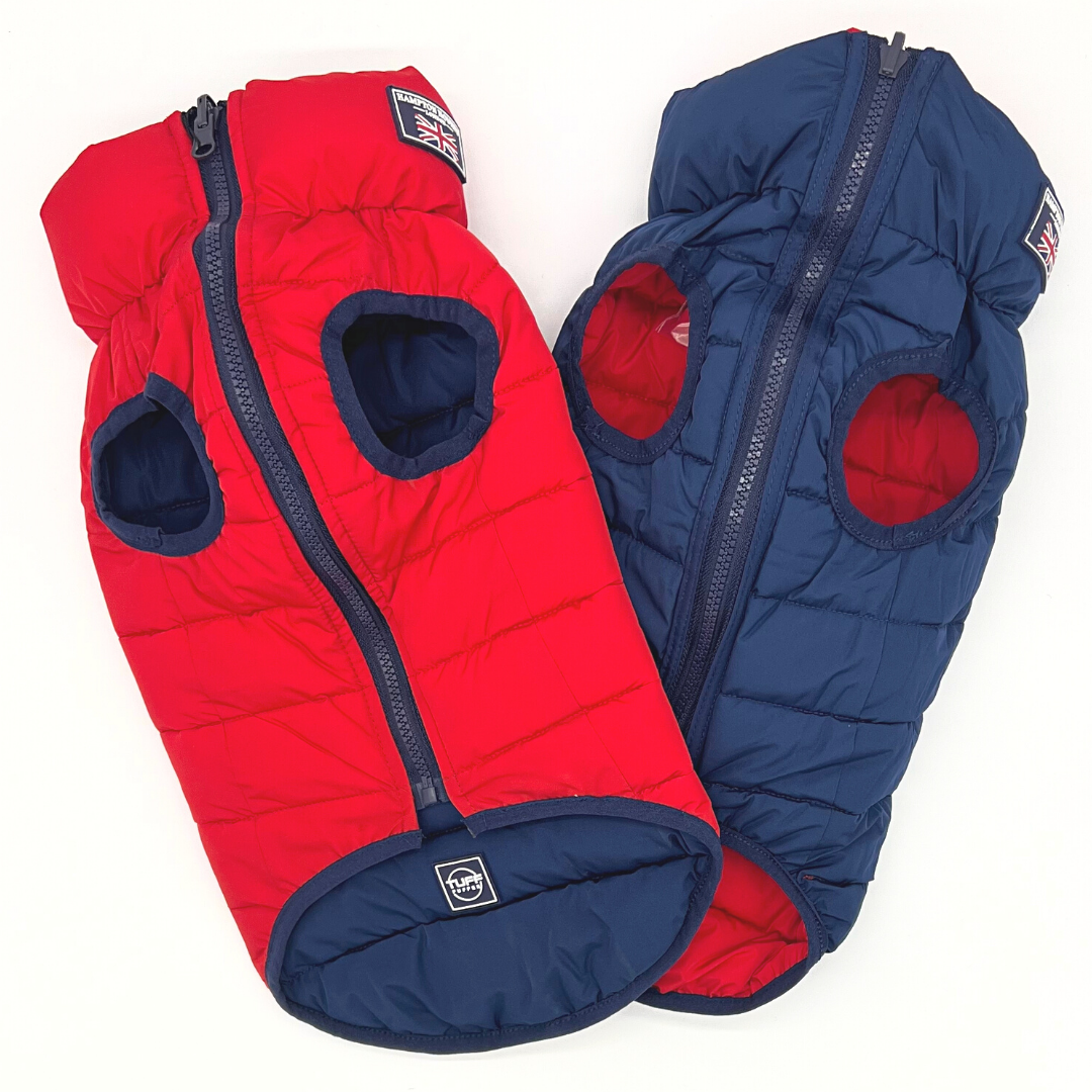 Jacket Puffer Reversible Red & Navy