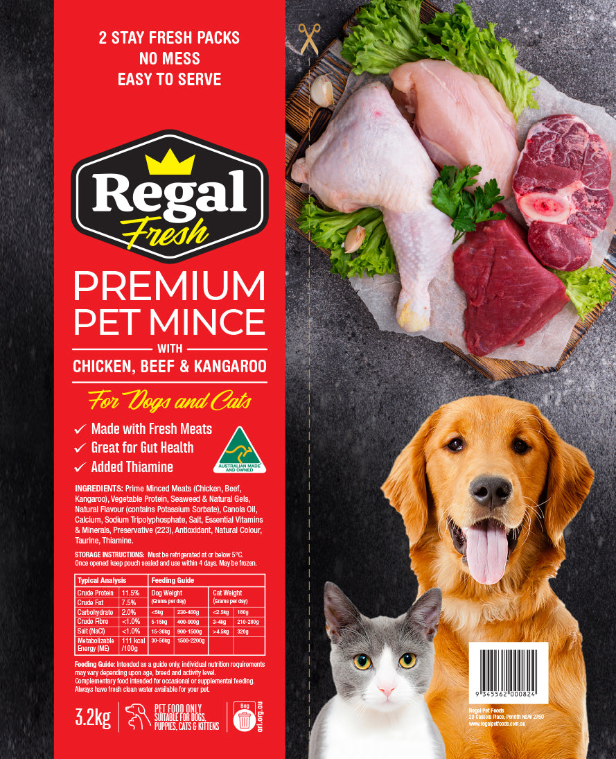 Paringa Premium Pet Mince Beef & Roo 3.2kg