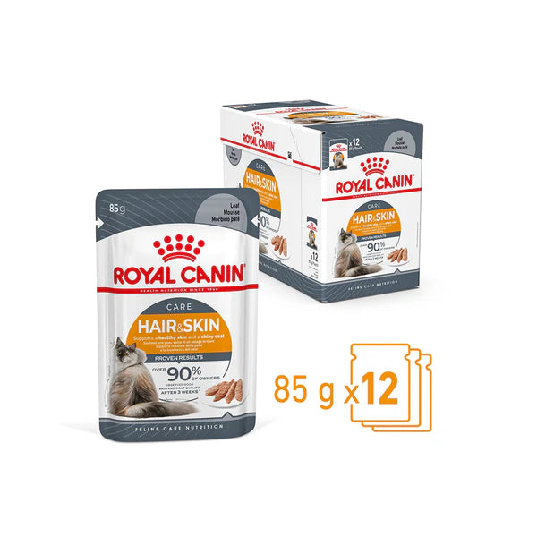 Royal Canin Cat Wet Hair and Skin Loaf 85g 12pk