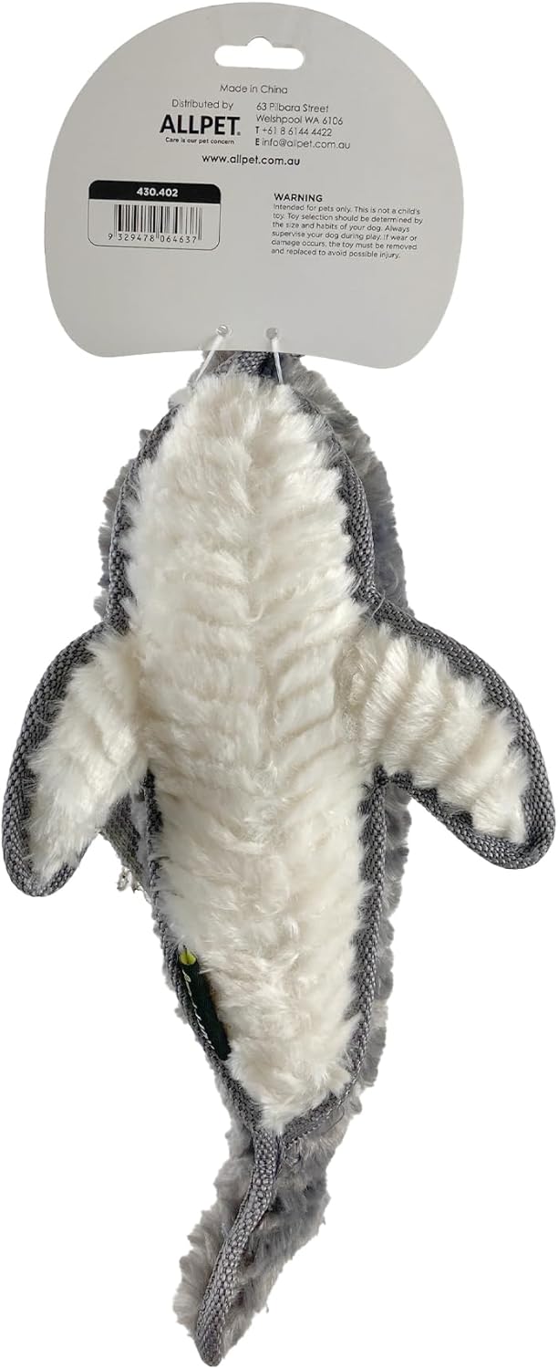 Ruff Play Dog Toy Plush Tuff Shark