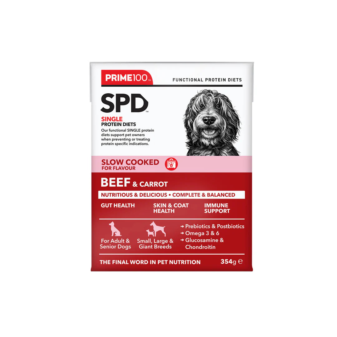 Prime100 Slow Cooked Beef and Carrot 354g