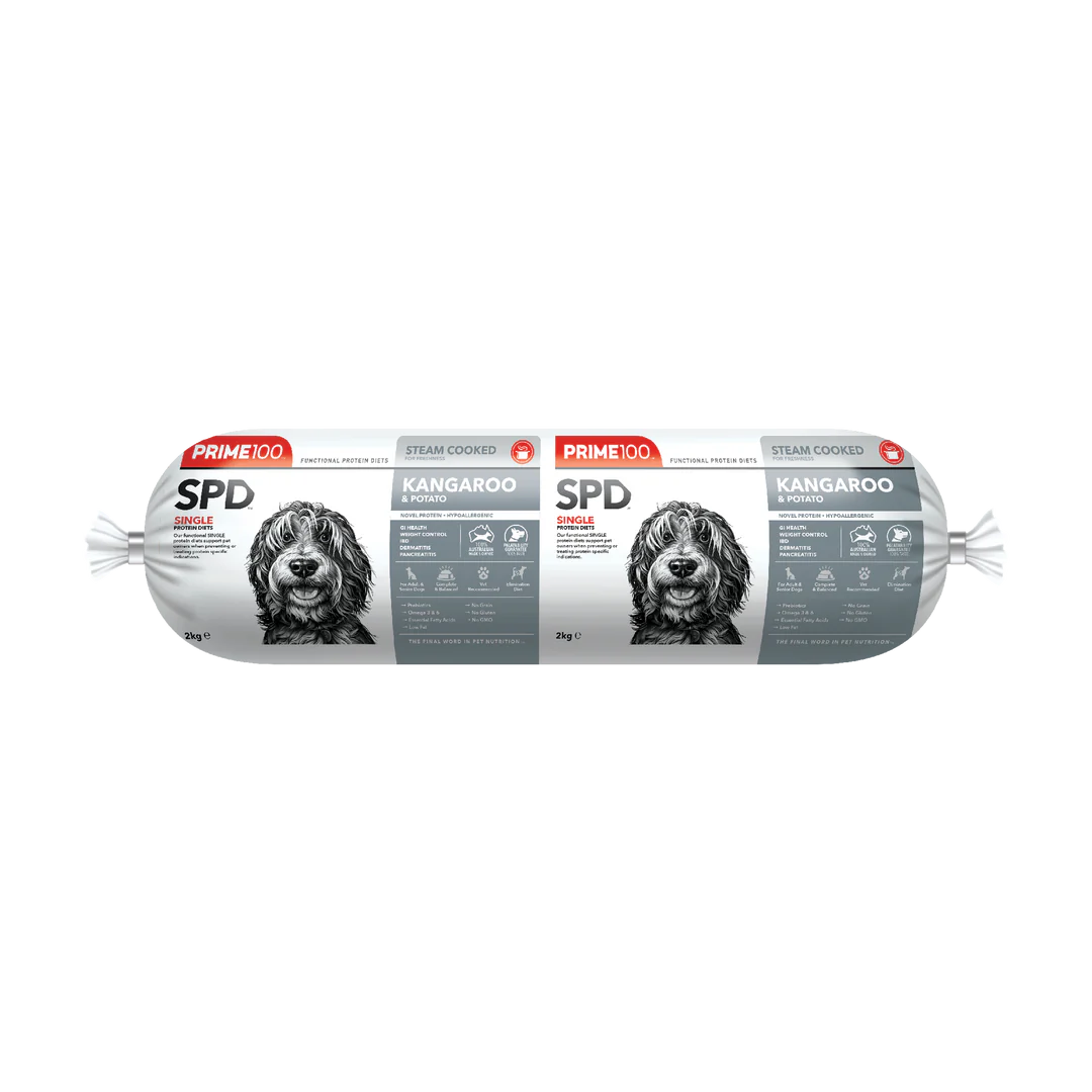 Prime100 SPD Kangaroo and Potato Fresh Roll 2kg