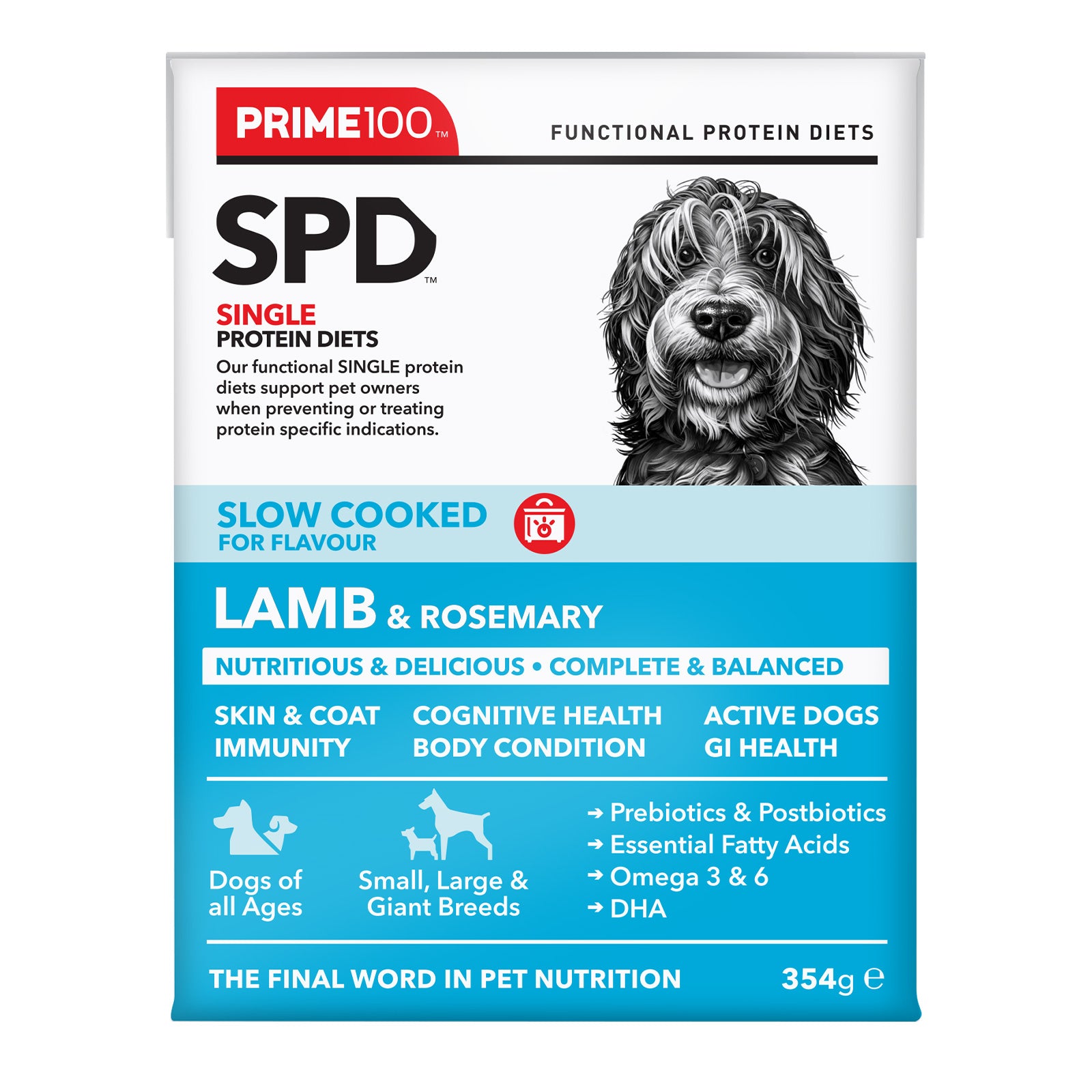 Prime100 Slow Cooked Lamb and Rosemary 354g