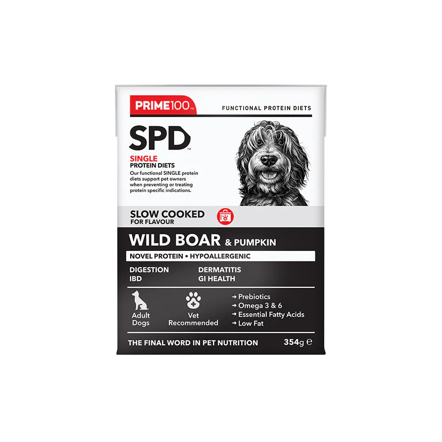 Prime100 Slow Cooked Wildboar & Pumpkin 354g