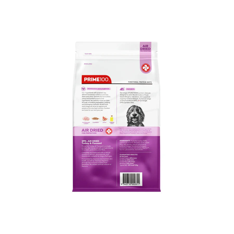 Prime100 SPD Turkey & Flaxseed Air Dried