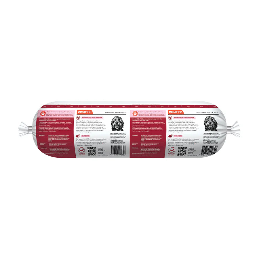 Prime100 SPD Beef & Carrot Fresh Roll 2kg